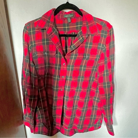 Ralph Lauren red plaid button down L - Picture 2 of 4